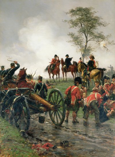 Wellington at Waterloo by Ernest Crofts